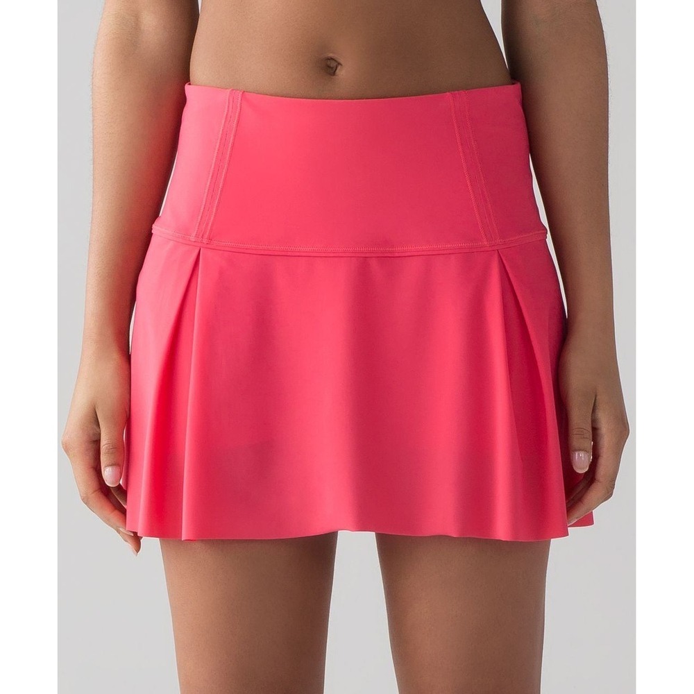 Lululemon Lost In Pace Skirt Tall 15 Lipgloss Pink Pleated Tennis Running Size 4